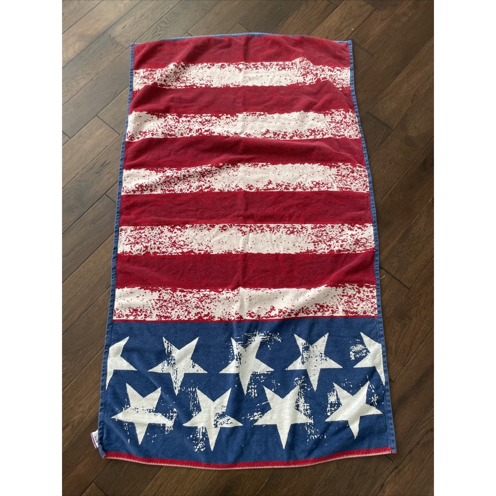 Oversized Americana Beach Towel America Striped 61X35 Kirkland